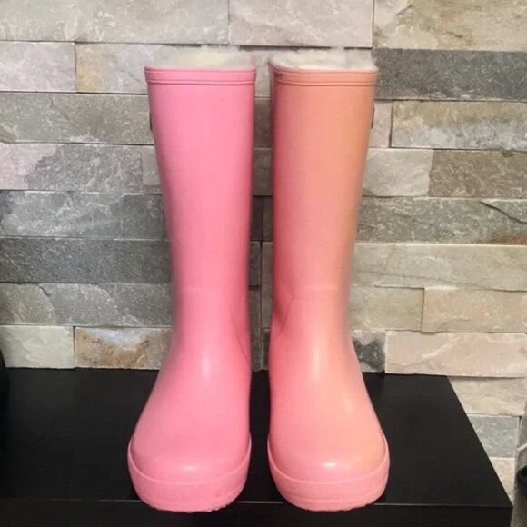 MoovBoot SuperGloss Tall Rubber/Sheepskin Boot - Picture 4 of 7